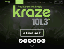 Tablet Screenshot of kraze1013.com